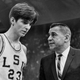 Maravich and his father at LSU. Photo credit: AP